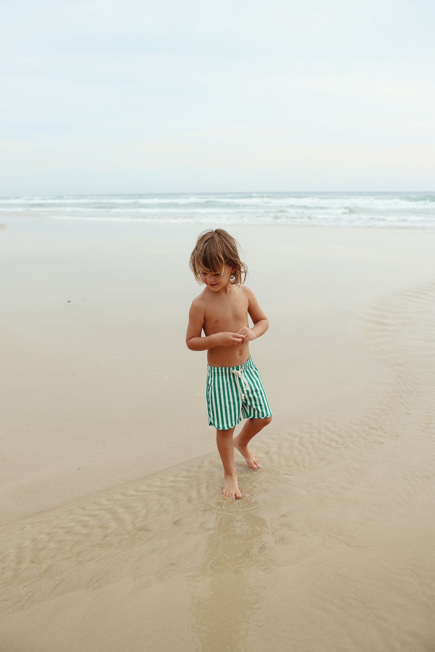 Striped Boardshorts - Green