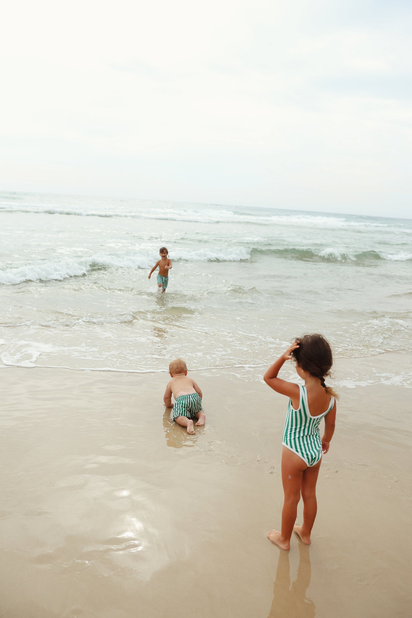Striped Boardshorts - Green