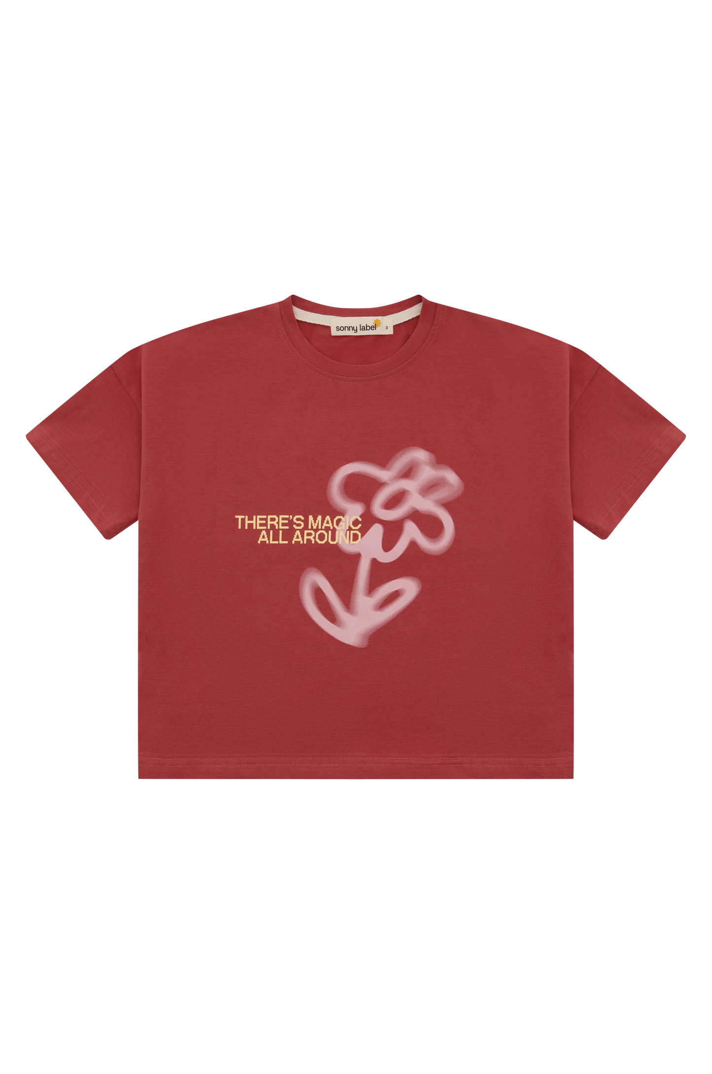 Fleur Tee - Burgundy