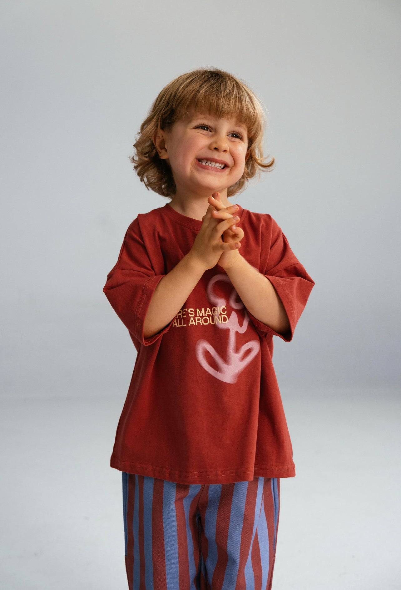Fleur Tee - Burgundy