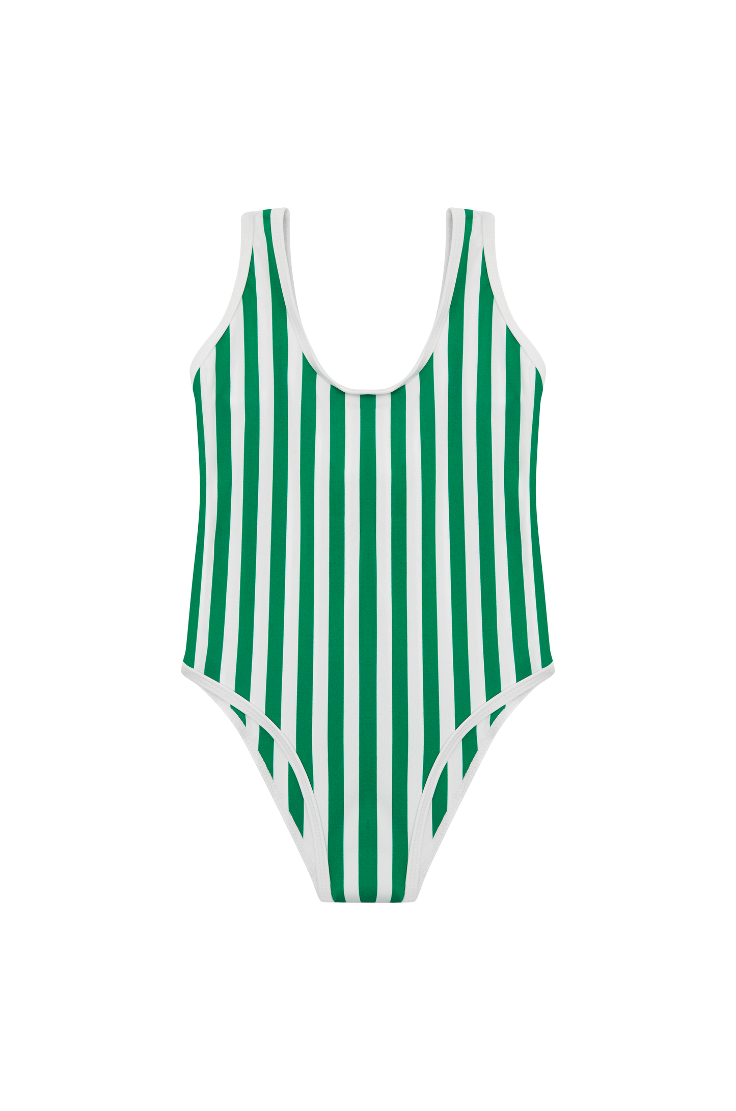 Striped Swimsuit - Green