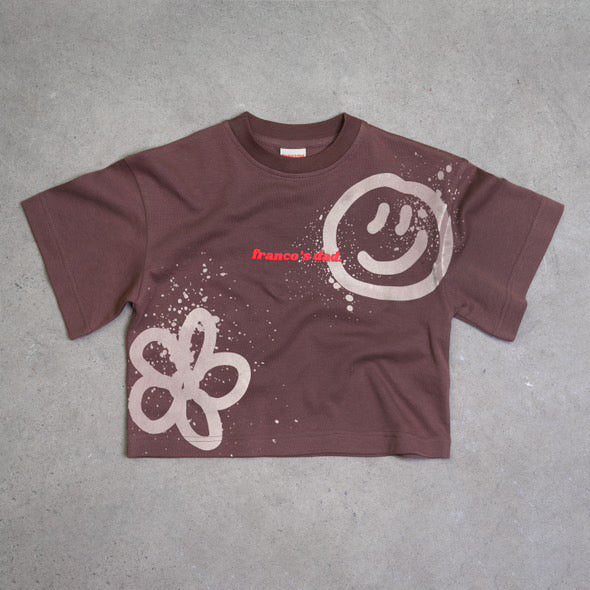 Acid Dye Tee - Brown